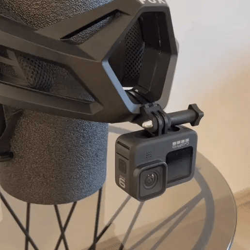 Gray helmet for bikers